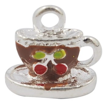 Zawieszka filiżanka brąz