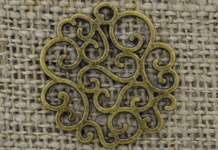 112100 Element ozdobny ażurowy w kolorze brązu 25mm