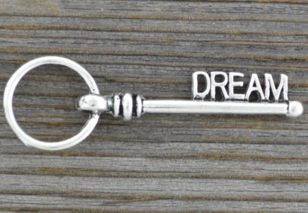 [30846] Zawieszka duża klucz dream kolor srebra