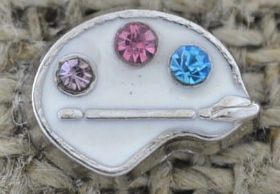  50718 Charms do sekretnika paleta malarska z cyrkoniami