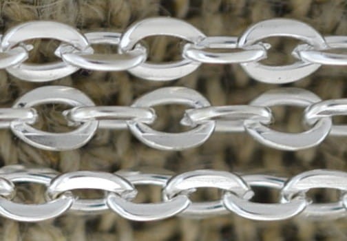 30110 Łańcuszek drobny 3*2*0,5 srebro