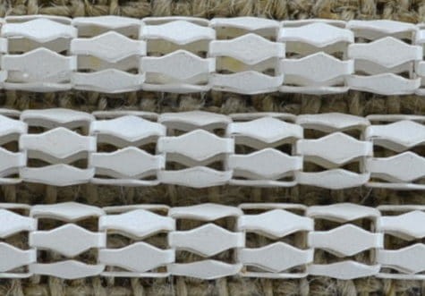  11017 Łańcuszek ozdobny siateczka 4,2mm w kolorze beżowym 50cm