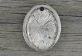 30137 Ozdobna baza medalionu w kolorze ciemnego srebra na kaboszon 14*10mm
