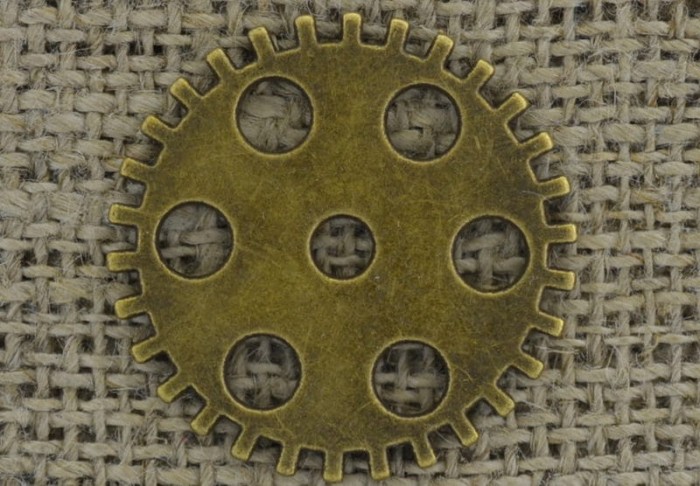 [11292] Element ozdobny tryb w kolorze brązu 25mm