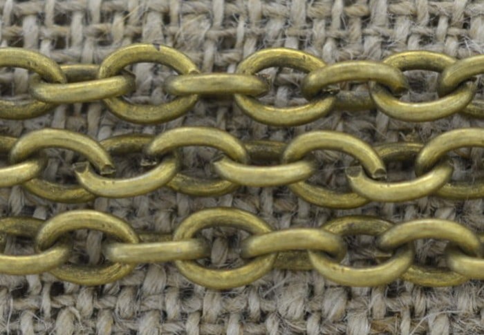 11154 Łańcuszek anchor 5,8*4,5mm w kolorze brązu