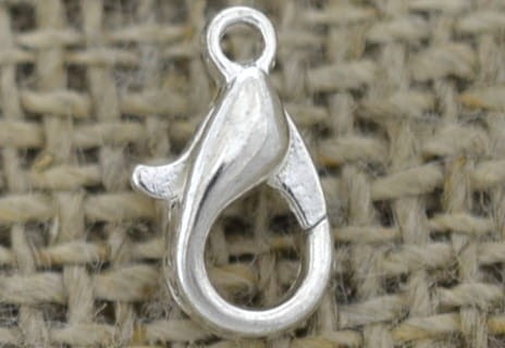  {31503} Karabińczyk klasyczny w kolorze srebrnym 10mm