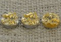  [046299] Kaboszon brokatowy druzy złoty 10mm