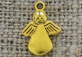ś07258 Zawieszka mała aniołek w kolorze złotym