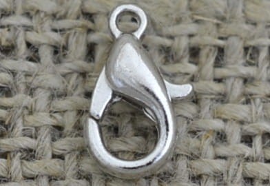 31516 Karabińczyk klasyczny w kolorze srebrnym 10mm