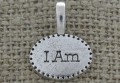 Zawieszka mała "I Am" kolor srebrny