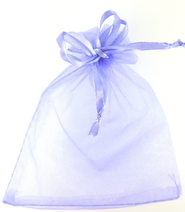 Torebka z organzy 10*12cm fioletowa
